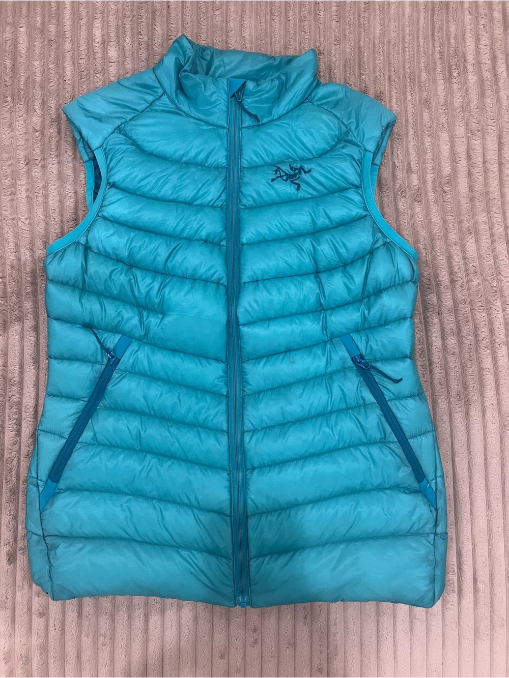 Arc'teryx Cerium Lightweight Goose Down Puffer Vest Turquoise Size XS Packable